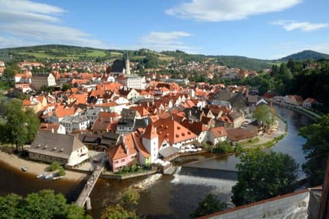 Cesky Krumlov panorama