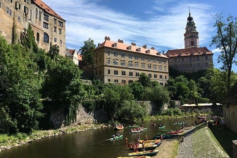 rafting in Cesky Krumlov