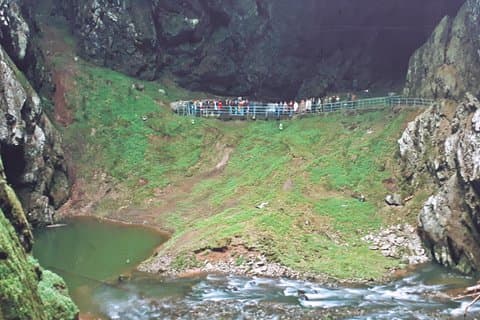 The bottom of Macocha Abyss