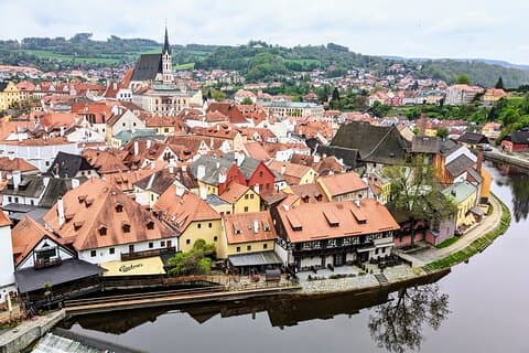 Český Krumlov - view from the castle