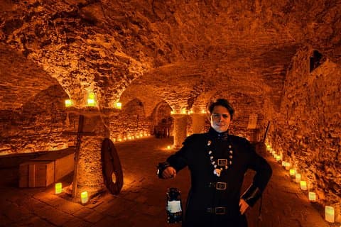 Prague Ghosts Legends , Cemeteries, and Medieval Underground and Dungeon Tour