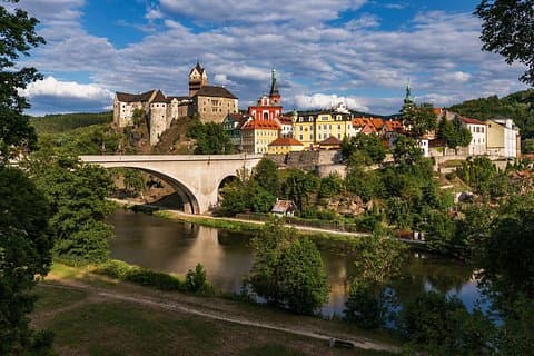 Town Karlovy Vary UNESCO and Loket Castle Full Day Private Tour