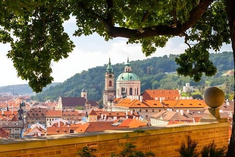 Panoramic view from Prague Castle