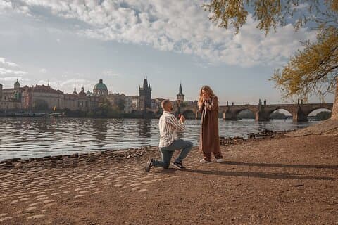 Prague Surprise Proposals and Portrait Photoshoot