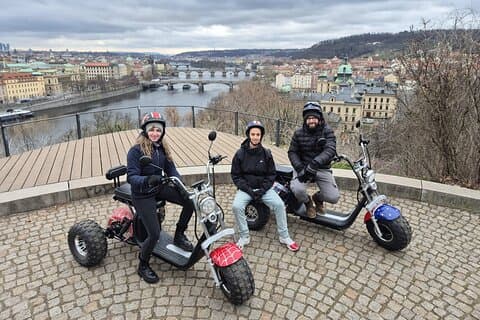 Prague's Panoramic Viewpoints & Sightseeing on Electric Trike