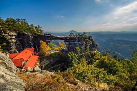 Take in the stunning sight of Europe's largest sandstone arch.