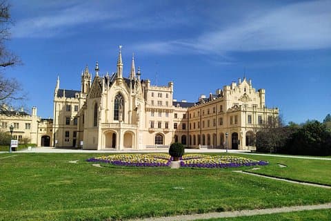 Step into fairy-tale elegance at the iconic Lednice Castle.