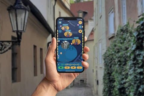 Prague Thirty Years War GPS App Walking Tour Mobile Game