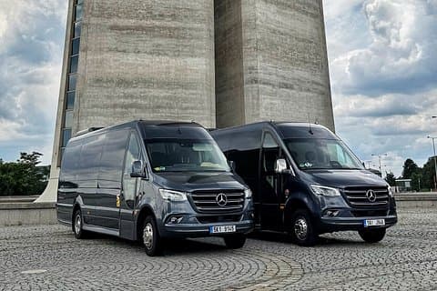 From Prague to Budapest - Private Transfer by MINIBUS Mercedes Sprinter 19+1pax