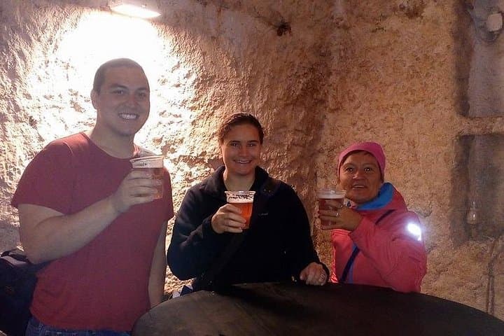 With Ben and his wife tasting Pilsner beer