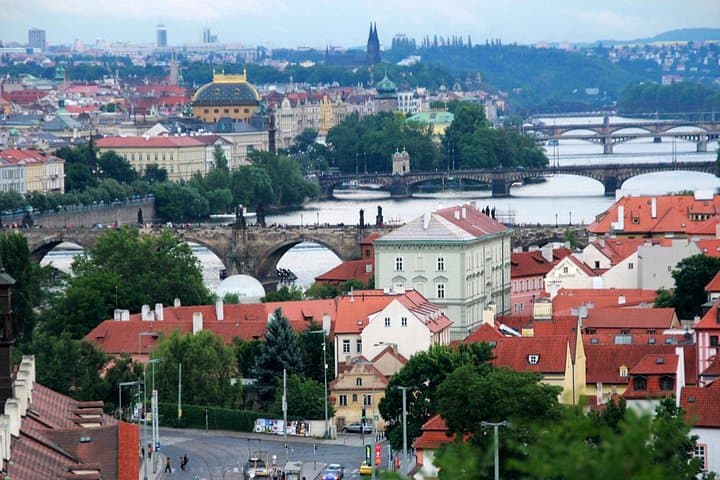 Panoramic views of Prague