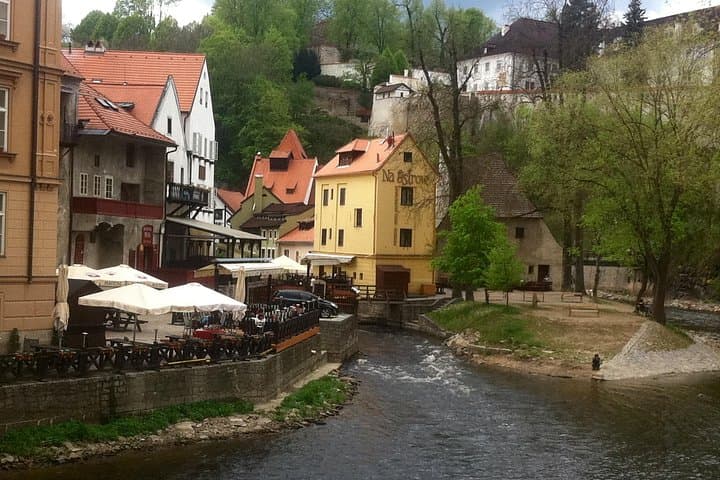Cesky Krumlov and Vltava river