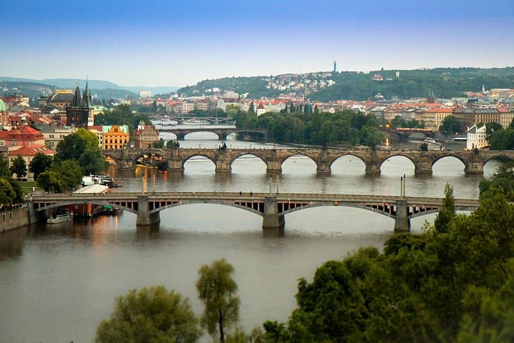 Bridges across Vltava river