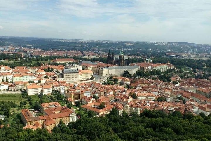 Spectacular view from Petřín Lookout Tower