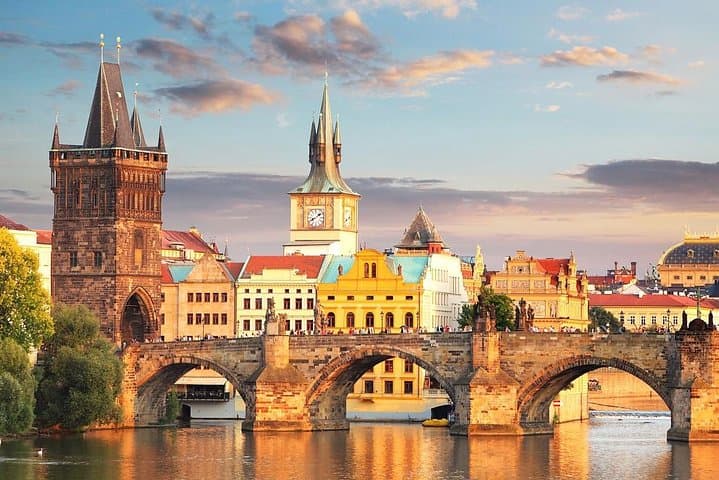 Prague Private City Walking Tour with Transit by Car