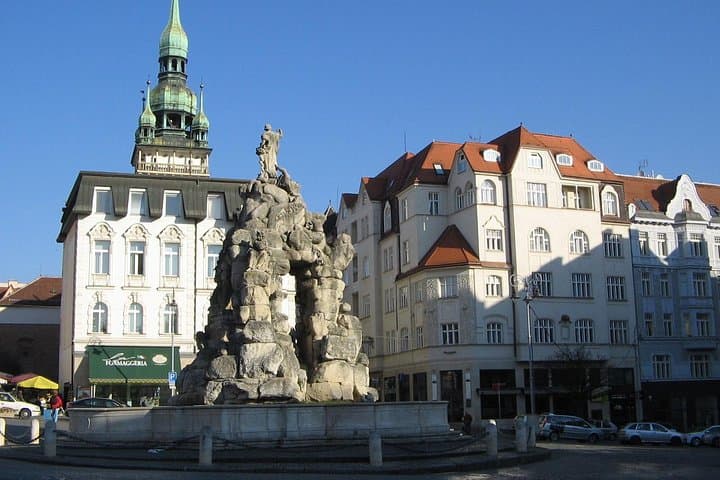 Grain market Brno Parnas fountain