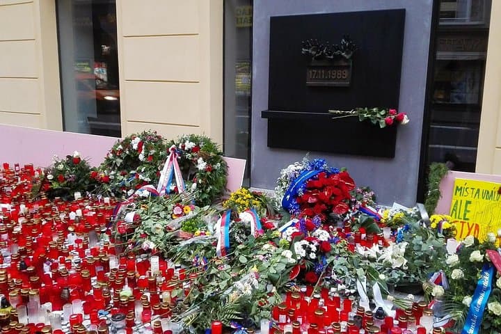 National avenue - memorial of Velvet revolution