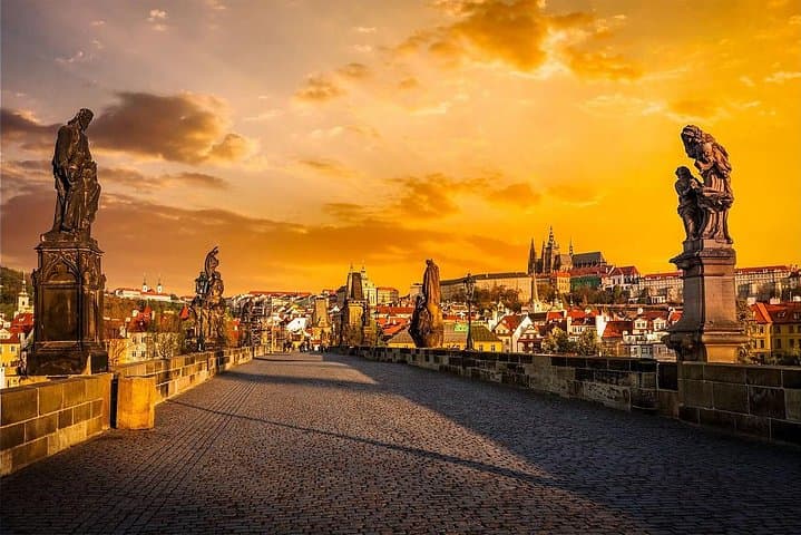 Prague Private City Walking Tour with Transit by Car