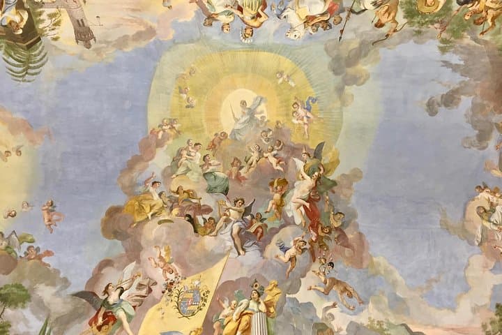 Philosophical hall ceiling frescoes - detail