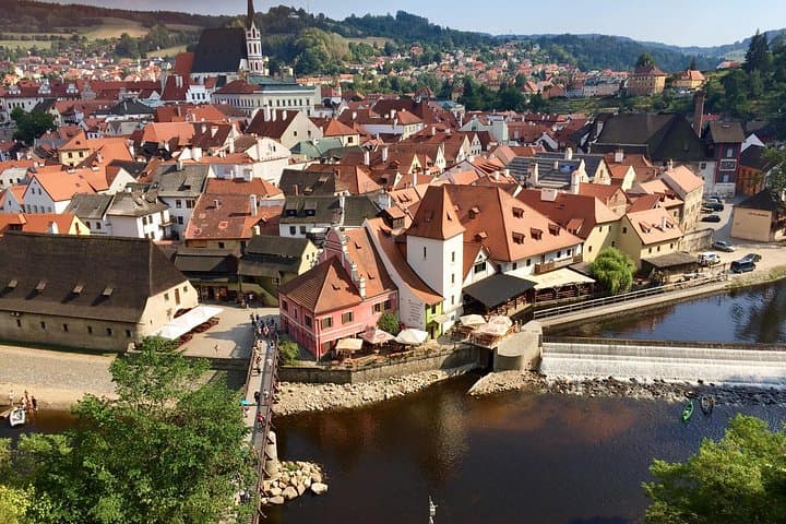 C.Krumlov view from the castle terrace
