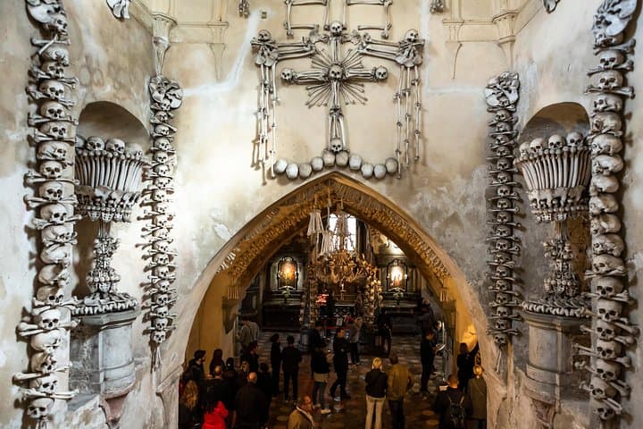 Sedlec Ossuary is known as the Church of Bones due to its unusual decorations.