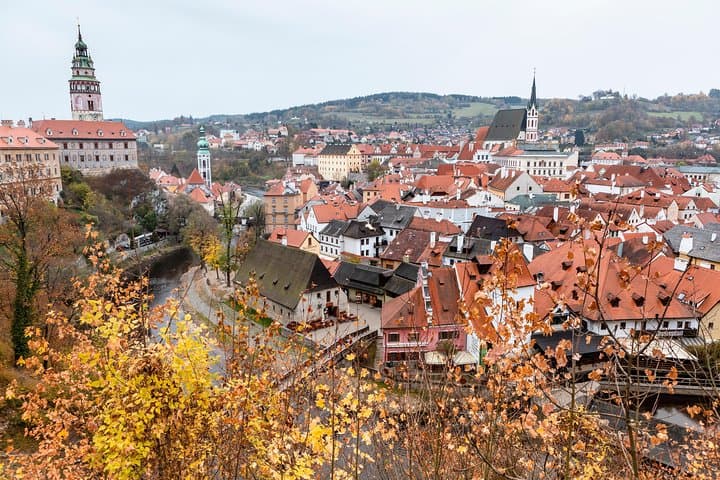 Cesky Krumlov is a charming medieval town and UNESCO heritage site especially beautiful when the leaves change in autumn.