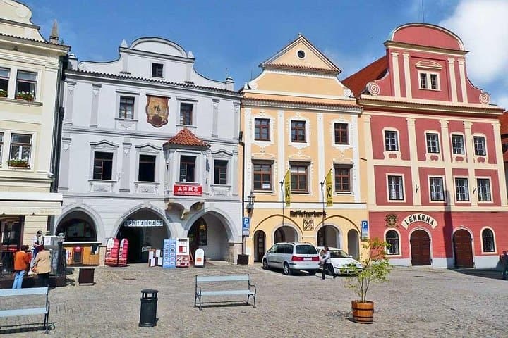 Colorful houses of the Old Town Square (Namesti Svornosti)