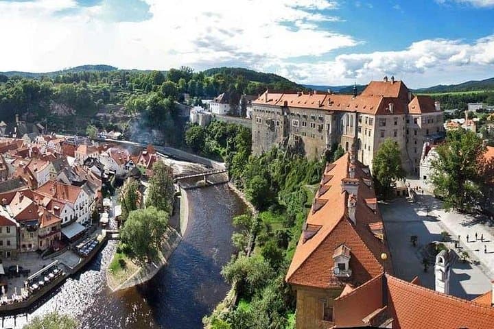 View from the Krumlov castle