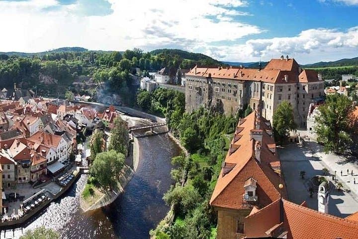 View from the Krumlov castle