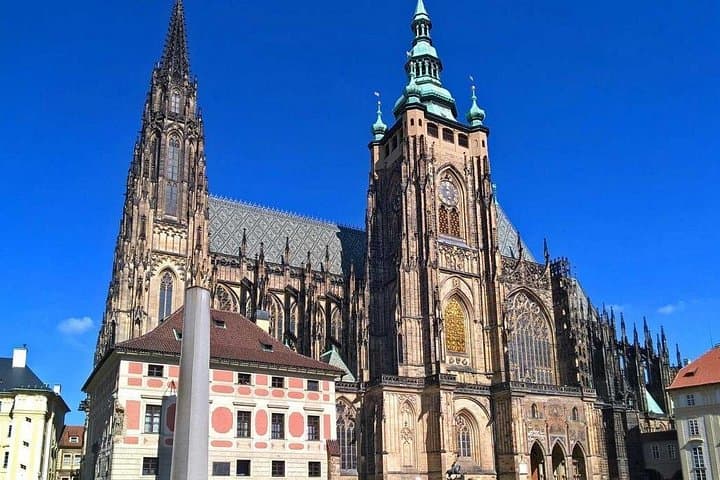 The St. Vitus cathedral of the Prague castle