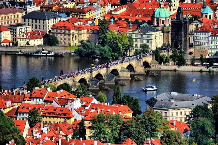 Charles bridge built in 1357 by Charles IV