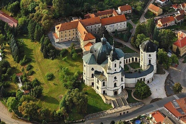 Pilgrimage Baroque style church in KRTINY