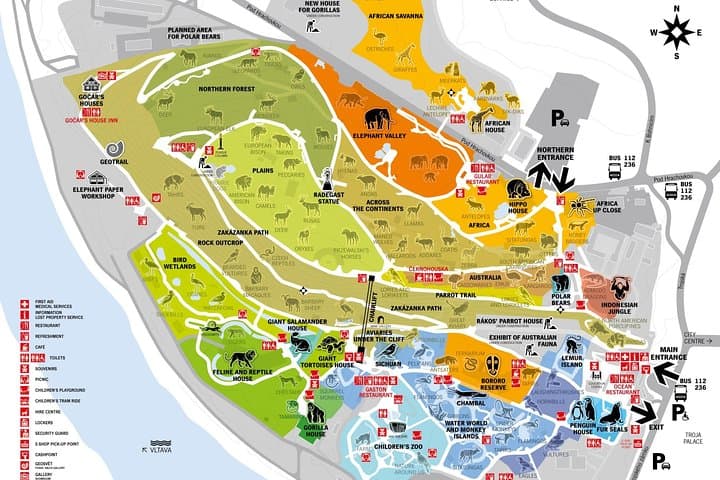 Prague Zoo Admission Ticket including Round Trip Transfer