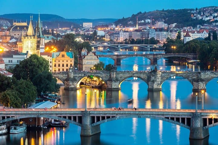 Prague - Bridges and Vltava River