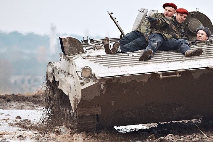 BMP tank driving experience Prague