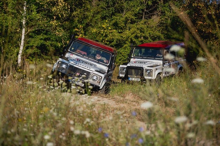 Full-day Land Rover driving off-road experience Prague