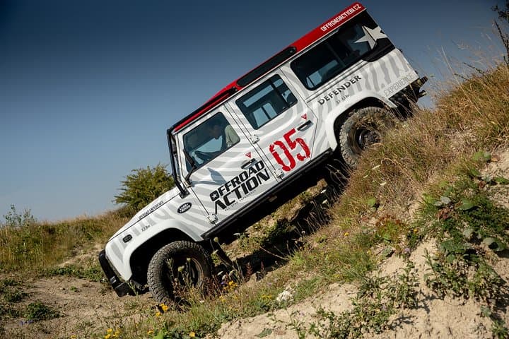 Full-day Land Rover driving off-road experience Prague