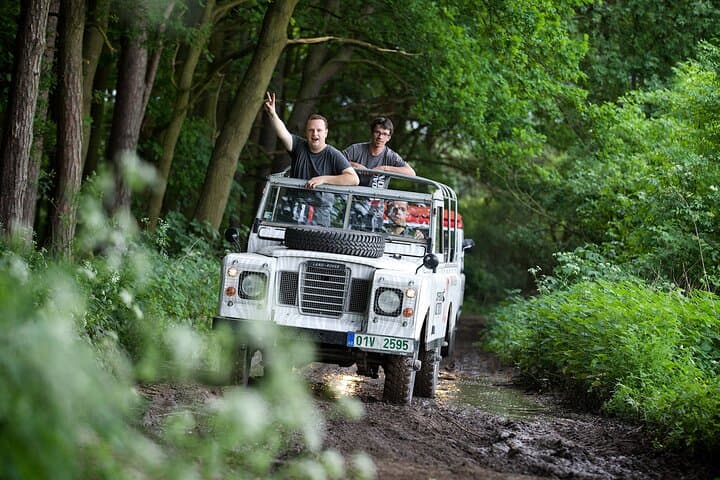 Full-day Land Rover driving off-road experience Prague