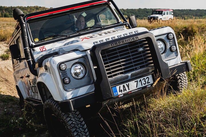 Full-day Land Rover driving off-road experience Prague