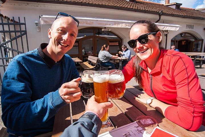well deserved Czech beer tasting break