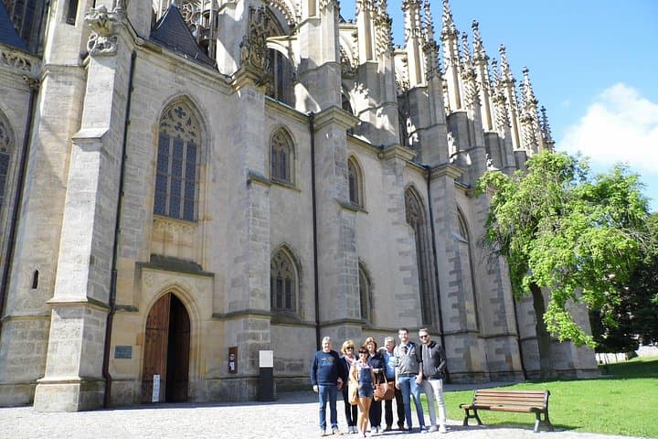 In front of St.Barbara´s cathedral