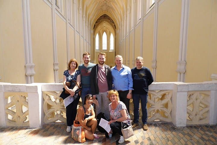 Me and my clients inside of the churc