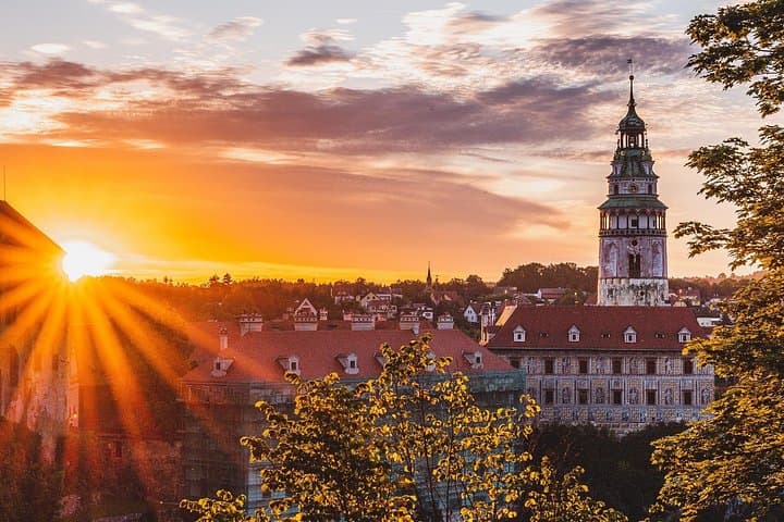 Český Krumlov castle tower