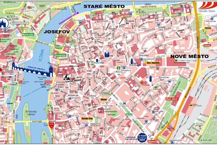 Pedestrian tour of Prague in Spanish