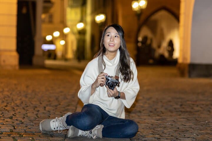 Private Night Lights Photoshoot in Prague
