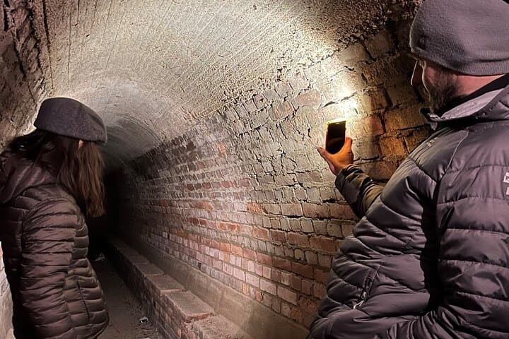 This WWII Nazi-built shelter withstood only its own AA shrapnel. Bomb hits were fatal, prompting its abandonment after the first air raids.