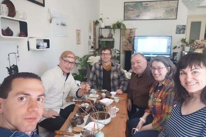 During the tea ceremony