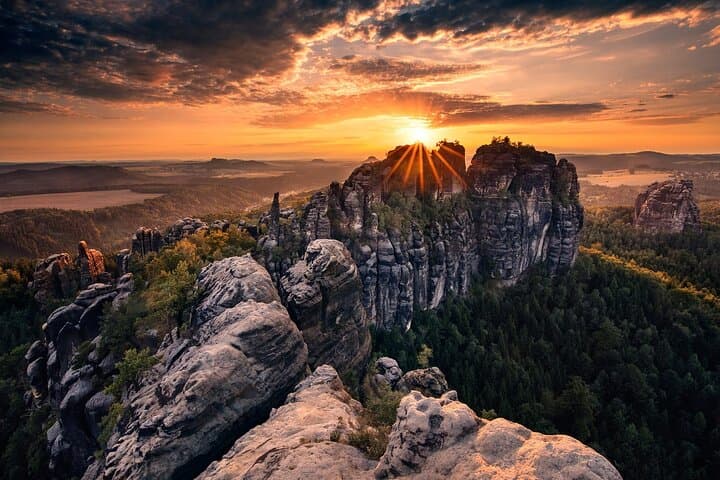 Stunning Views of Bohemian Switzerland: Gate, Tisa Rocks, Bastei