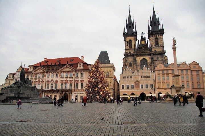 Prague Christmas Tour in Wenceslas Square, Old Town and more