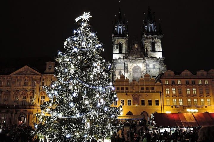 Prague Christmas Tour in Wenceslas Square, Old Town and more